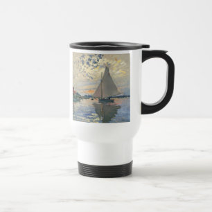 Caneca Térmica Monet Sailboat French Impressionism Classic Art