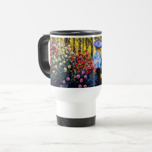 Caneca Térmica Monet Woman com Parasol no Jardim