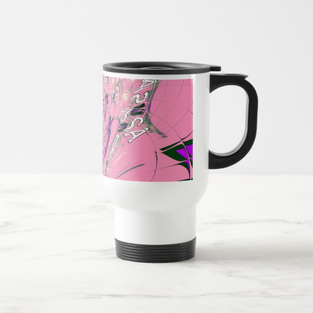 Caneca Térmica Monograma Bloom Elegante: Motif Beleza Pessoal (Direita)