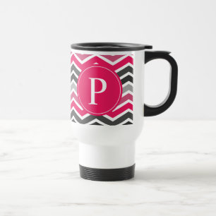 Caneca Térmica Monograma da Cinza de Cinza rosa
