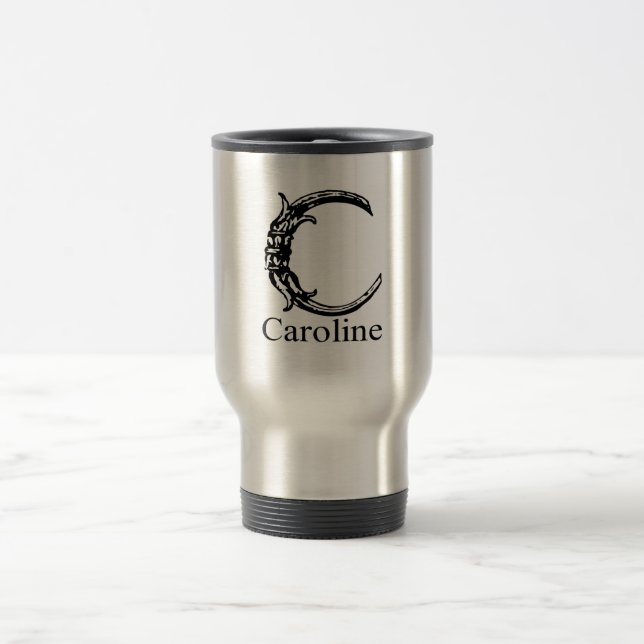 Caneca Térmica Monograma extravagante: Caroline (Centro)