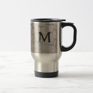 Caneca Térmica Monograma Inicial da Família Árvore Casca Foto com