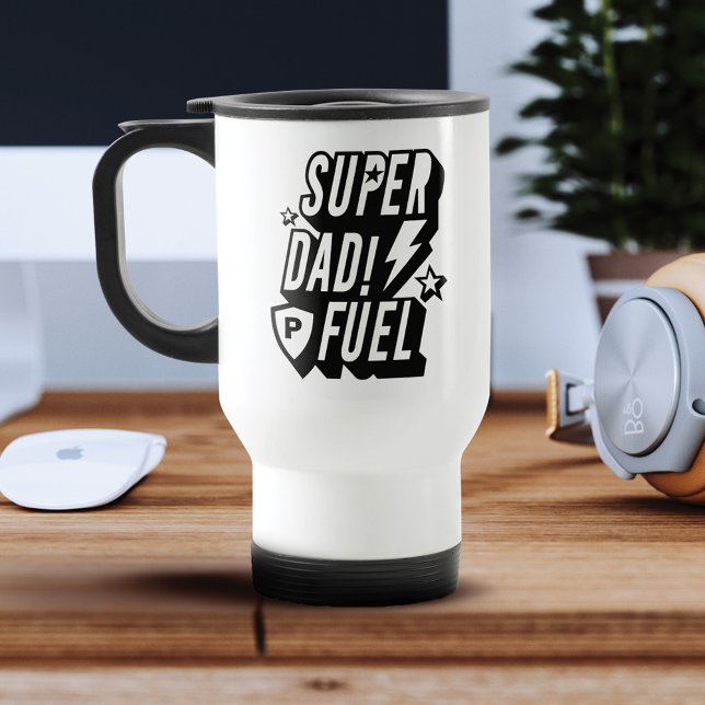 Caneca Térmica Monograma personalizado de super-heróis divertido  (Criador carregado)