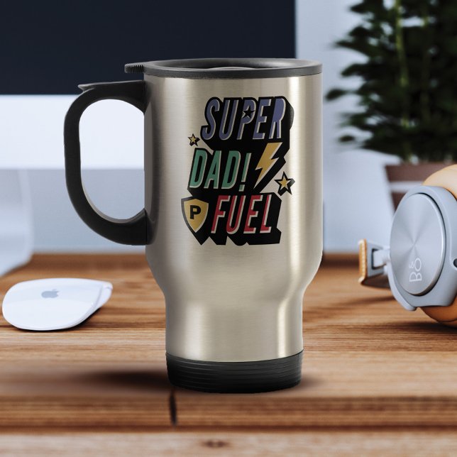 Caneca Térmica Monograma personalizado de super-heróis divertido  (Criador carregado)