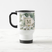 Monograma Personalizado Floral Aquarela