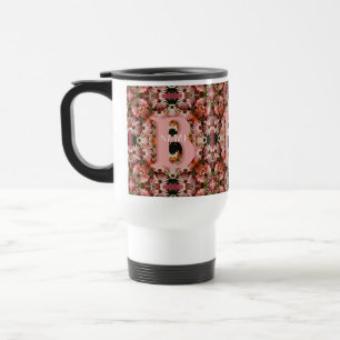 Caneca Térmica Monograma Personalizado Inicial Nome Margarida Art