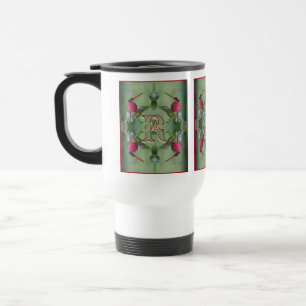 Caneca Térmica Monograma Personalizado Seu Nome Inicial Arte de L