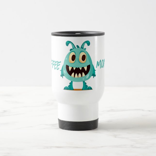 Caneca Térmica Monstro/Alienígena/Cartoon/Azul (Centro)