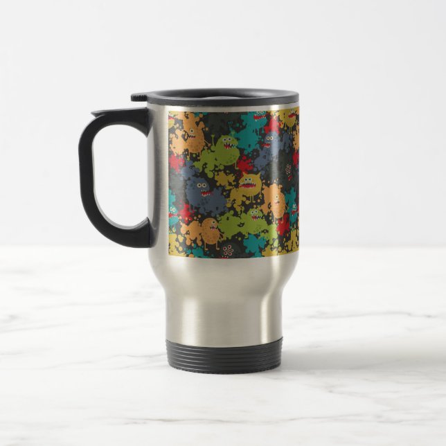 Caneca Térmica Monstros engraçados fofos (Esquerda)