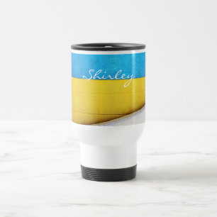 Caneca Térmica Montagem mínima de Abstrato por STaylor