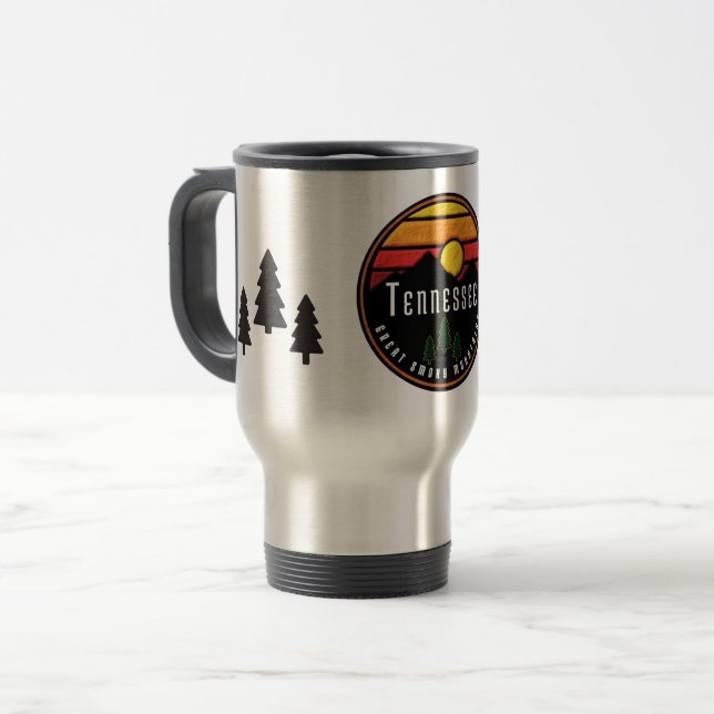 Caneca Térmica Montanhas enfumaçados Tennessee (Frente Esquerda)