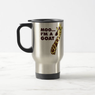 Caneca Térmica MOO… Eu sou uma cabra - girafa