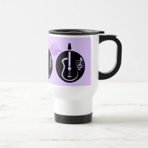 Caneca Térmica MoonDreams Música Guitarras Viajando Mug