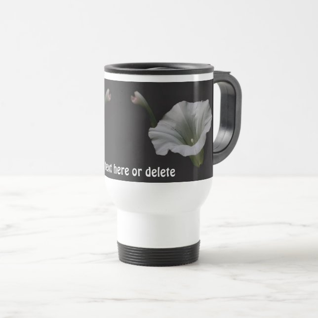 Caneca Térmica Morning Glory Flower Personalized (Frente Esquerda)