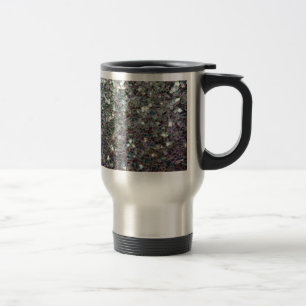 Caneca Térmica Mosaico prateado colorido