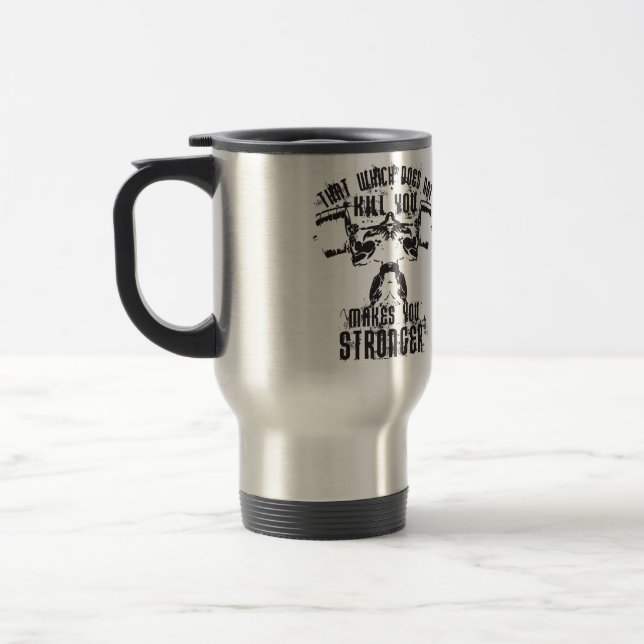 Caneca Térmica Motivação de elevação de edifícios - Quadrado (Esquerda)