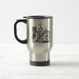 Caneca Térmica Motivo de Acampamento por Babbie - Martha's Vineya