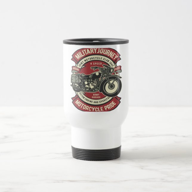 Caneca Térmica Motocicleta militar (Centro)