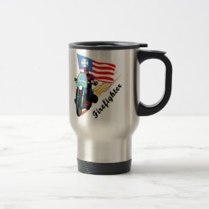 Caneca Térmica Motociclistas do sapador-bombeiro
