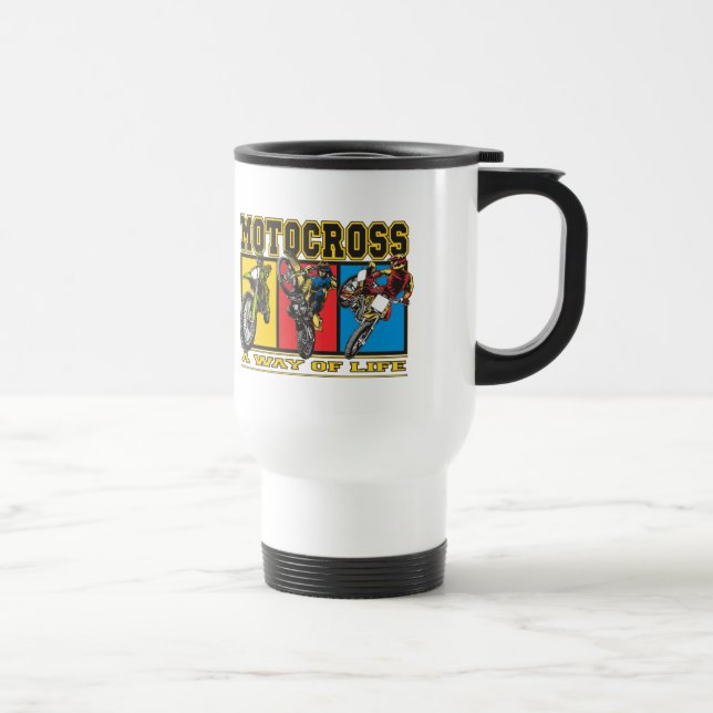 Caneca Térmica Motocross um modo de vida (Direita)