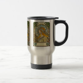 Caneca Térmica Mucha Art Nouveau - Zodiac - La Plume