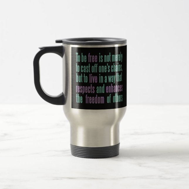 Caneca Térmica Mudanças de nome personalizado da Cotação de Liber (Esquerda)