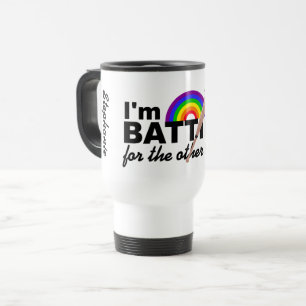 Caneca Térmica Mudanças personalizadas de nome "Batendo para a Ou