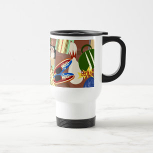 Caneca Térmica Mug de Boliche retrô
