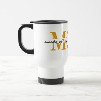 Caneca Térmica Mug de café MOM personalizado com nomes para crian
