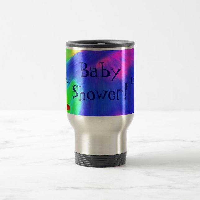 Caneca Térmica Mug de "Chá de fraldas III" - personalizável (Centro)