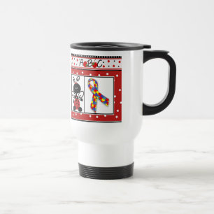 Caneca Térmica Mug de Consciência do Autismo ABC