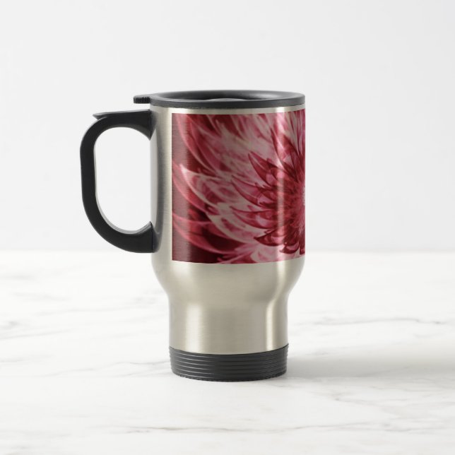 Caneca Térmica Mug Fantasy Flores Vermelho (Esquerda)