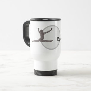 Caneca Térmica Mug - Gymnast Silhouett com Nome