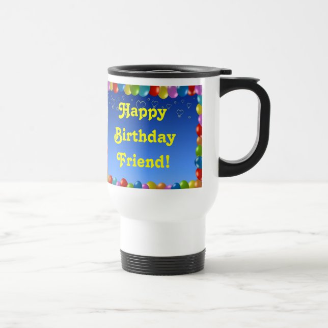 Caneca Térmica Mug Happy Birthday Amigo (Direita)