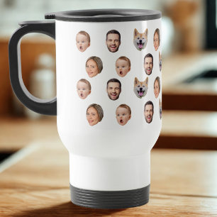 Caneca Térmica Mug Personalizado Da Família Fotográfica, 4 Fotogr
