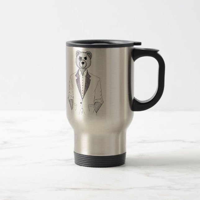 Caneca Térmica mug Sr. urso (Direita)