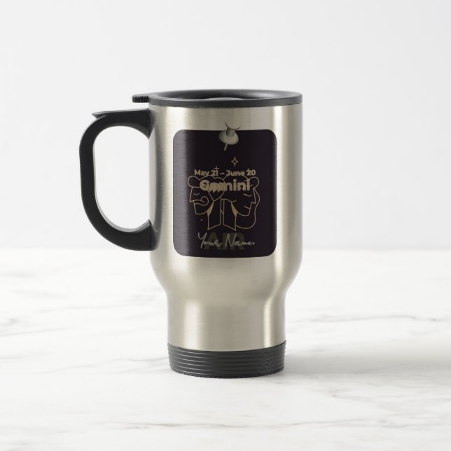 Caneca Térmica Mug T03 #PinnedMyZodiac! Gemini (Esquerda)