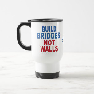 Caneca Térmica Mugs de nome personalizado "Criar pontes não pared