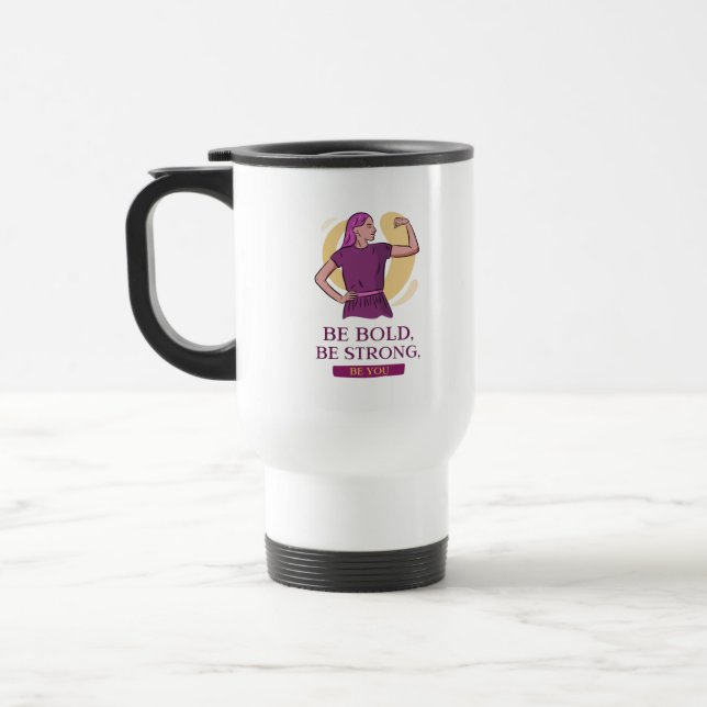 Caneca Térmica mulher com poderes (Esquerda)