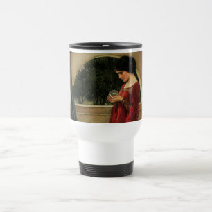 Caneca Térmica Mulher da Bola de Cristal Pintura de Waterhouse