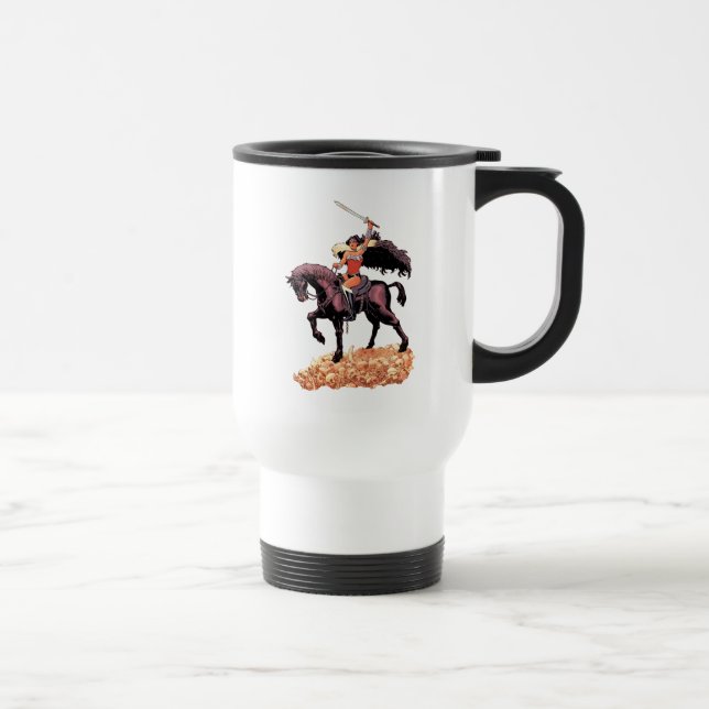 Caneca Térmica Mulher Maravilha Novo Cobrir 52 Quadrinhos #24 (Direita)