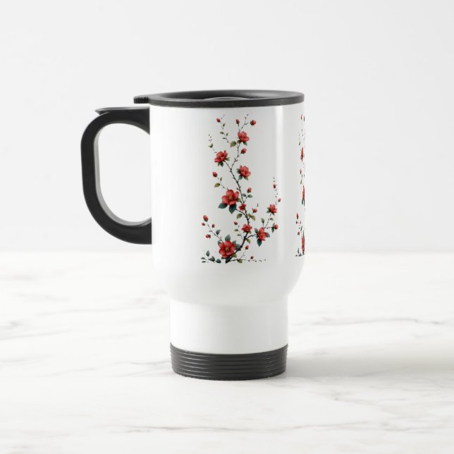 Caneca Térmica Murmurios de Flores de Primavera em Pétalas Silenc (Esquerda)