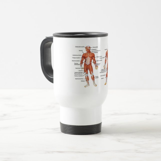 Caneca Térmica Músculos Diagramas101 (Frente Esquerda)