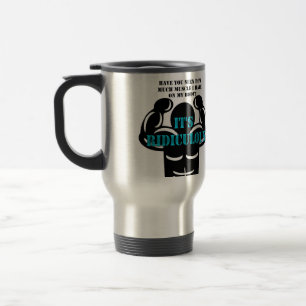 Caneca Térmica músculos tão fortes que é ridículo engraçado