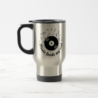 Caneca Térmica Música Alimenta Meu Álbum De Vinil De Alma