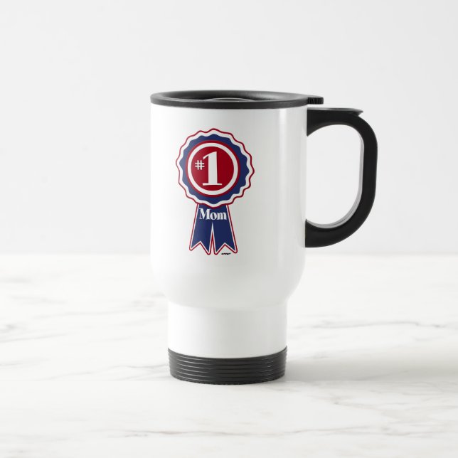 Caneca Térmica Nº 1 Fita Azul Mãe (Direita)