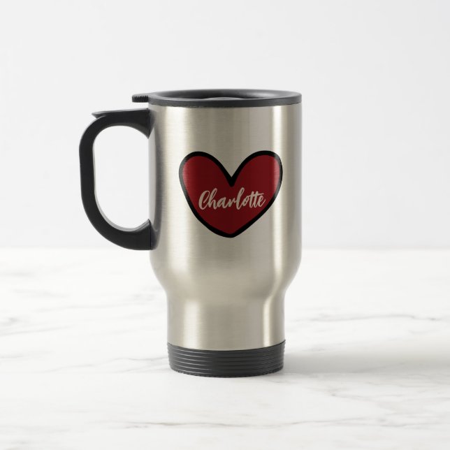 Caneca Térmica Na moda Doce Doce Cardíaco Dons Personalizados mod (Esquerda)