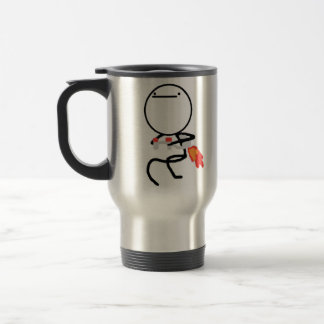 Caneca Térmica Nada fazer aqui Rage cara Meme