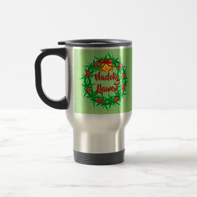 Caneca Térmica Nadolig Llawen Welsh Felry Natal (Esquerda)