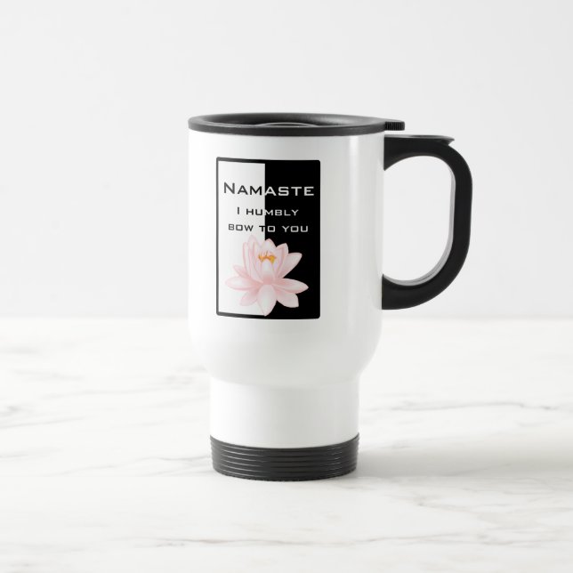 Caneca Térmica Namaste - eu curvo-me humilde lhe (Direita)